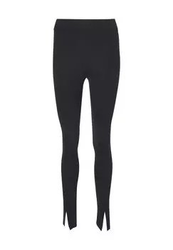 Леггинсы, разрез сбоку, женские Wolford, черный