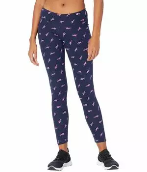 Леггинсы Reebok Training Essentials Vector, темно-синий