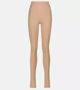 Леггинсы Release 03 из эластичного джерси WARDROBE.NYC, бежевый