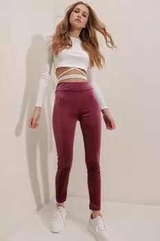 Леггинсы - Розовый - Нормальная талия Trend Alaat Stili, розовый