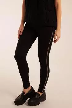 Леггинсы с боковой цепочкой Blue Vanilla, черный