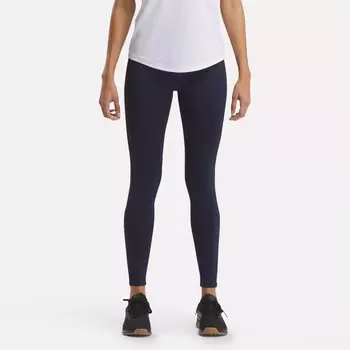 Леггинсы с большим логотипом ID Train Reebok, цвет Vector Navy
