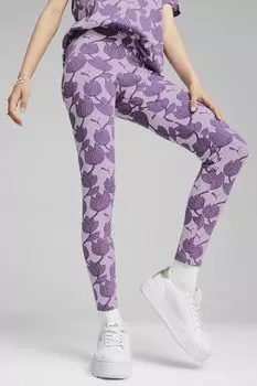 Леггинсы с графическим рисунком Essentials Puma, фиолетовый
