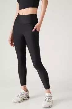 Леггинсы с интервальным тайником 7/8 Athleta, черный