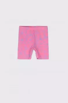 Леггинсы с короткими штанинами Coccodrillo розовый с фруктовым принтом