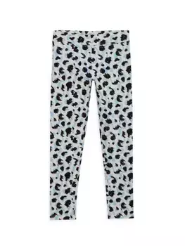 Леггинсы с леопардовым принтом для маленьких девочек и девочек Rockets Of Awesome, белый