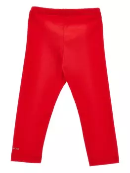 Леггинсы с логотипом-аппликацией Monnalisa, красный