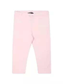 Леггинсы с логотипом Balmain Kids, розовый