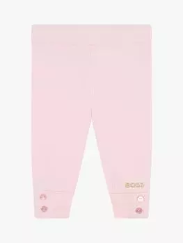 Леггинсы с логотипом HUGO BOSS Baby, розовый