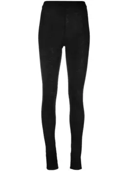 Леггинсы с логотипом JIL SANDER, черный