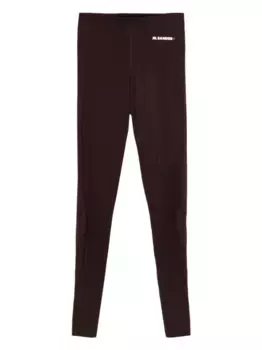 Леггинсы с логотипом JIL SANDER+, коричневый
