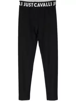 Леггинсы с логотипом Just Cavalli, черный