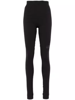 Леггинсы с логотипом MM6 Maison Margiela X Salomon, черный