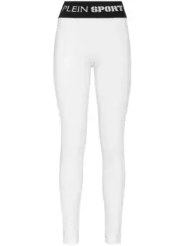Леггинсы с логотипом Plein Sport, белый