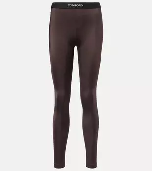 Леггинсы с логотипом Tom Ford, Darkest Brown