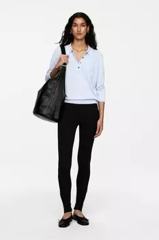 Леггинсы с молниями Arket, черный