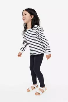 Леггинсы с начесом на внутренней стороне H&M, синий