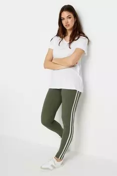 Леггинсы с полосками по бокам Long Tall Sally, зеленый