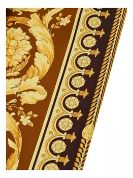 Леггинсы с принтом Barocco VERSACE, коричневый