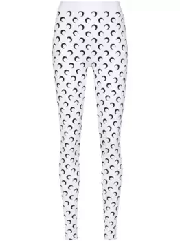 Леггинсы с принтом Crescent Moon Marine Serre, белый