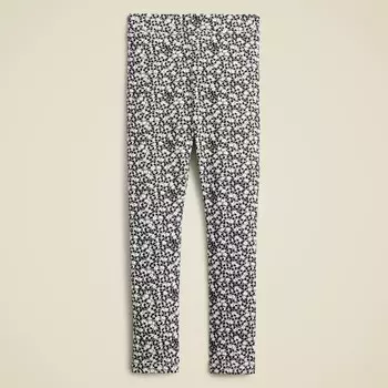 Леггинсы с принтом для девочек на каждый день J.Crew, черный