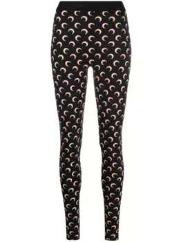 Леггинсы с принтом Fuseaux Moon Marine Serre, черный