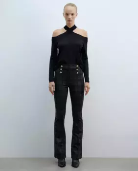 Леггинсы с принтом-колокольчиком Sfera, черный