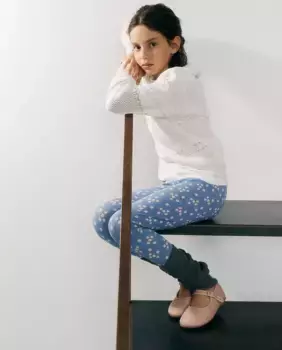 Леггинсы с принтом Sfera, синий