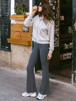 Леггинсы с расклешенными ребрами softsculpt Chelsea Peers, угольный