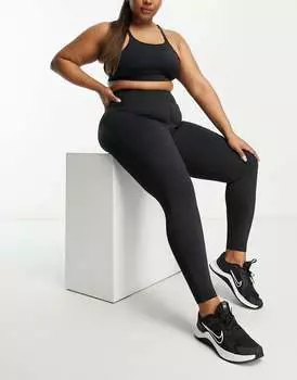 Леггинсы с рельефным швом и карманом ASOS 4505 Curve