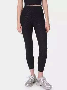 Леггинсы с тиснением на весь день 7/8 Sweaty Betty, черный