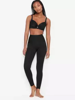 Леггинсы с умеренной компрессией для ягодиц Leonisa Shapewear, черный