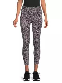 Леггинсы с высокой посадкой и животным принтом Varley Brushed leopard