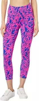 Леггинсы с высокой посадкой UPF 50+ Lilly Pulitzer, цвет Pink Grenadine Flocking To Paradise