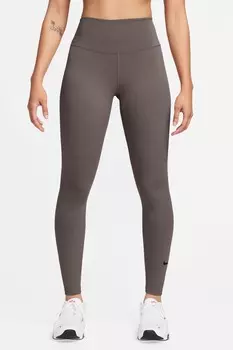 Леггинсы с высокой талией, длинные Nike, коричневый