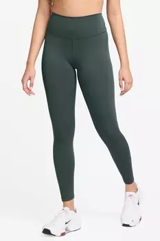 Леггинсы с высокой талией, длинные Nike, зеленый