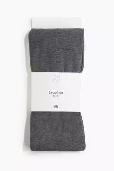 Леггинсы с высокой талией H&M, серый