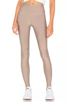 Леггинсы с высокой талией и подъемом Alo, цвет gravel