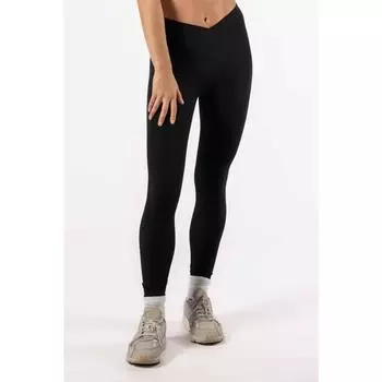 Леггинсы с высокой талией V Crossover Fitness Women Black AESTHETIC WOLF, черный