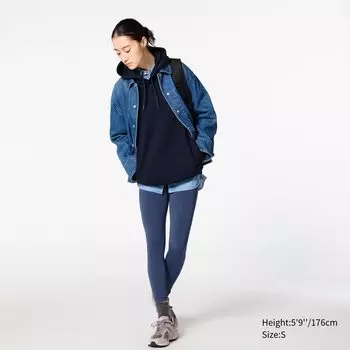 Леггинсы с защитой от ультрафиолета AIRism с карманом UNIQLO, темно-синий