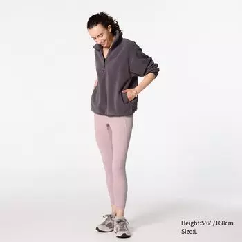 Леггинсы с защитой от ультрафиолета AIRism с карманом UNIQLO, розовый