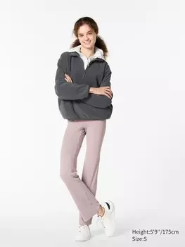 Леггинсы с защитой от ультрафиолета ultra stretch airism расклешенные Uniqlo, розовый