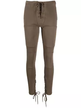 Леггинсы с завязками ENTIRE STUDIOS, коричневый