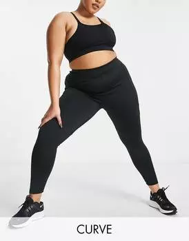 Леггинсы с завязками на талии и карманом ASOS 4505 Curve icon