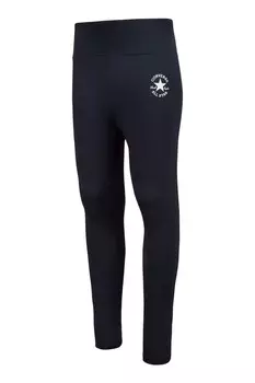 Леггинсы с завышенной талией и нашивкой Converse, черный