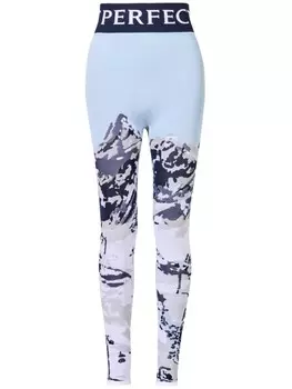 Леггинсы с жаккардовым узором Perfect Moment, синий