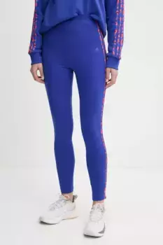Леггинсы с животными adidas, фиолетовый