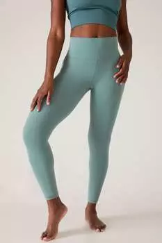 Леггинсы Salutation длина 7/8 Athleta, зеленый