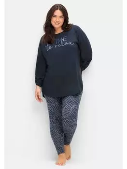 Леггинсы sheego, цвет nachtblau gemustert