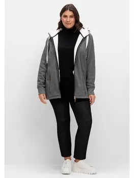 Леггинсы sheego Kuschelige, melierte, черный